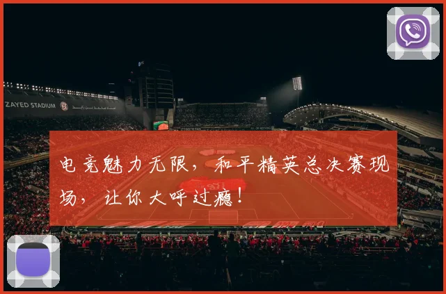 电竞魅力无限，和平精英总决赛现场，让你大呼过瘾！